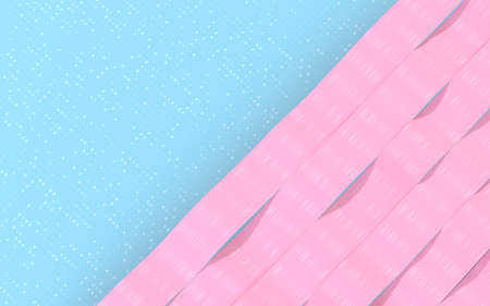 Flowing wave clothe background, 3d rendering. Computer digital drawing.の写真素材