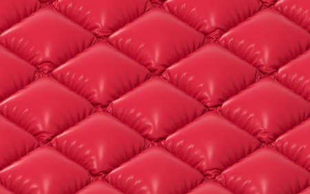 A red cushion of air, 3d rendering. Computer digital drawing.