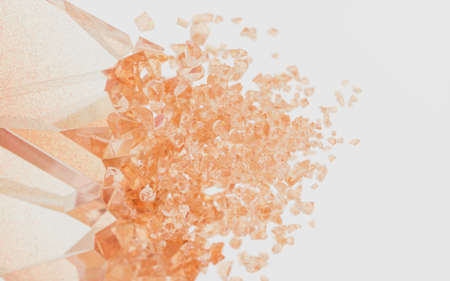 The broken gradation of glass, 3d rendering. Computer digital drawing.の写真素材