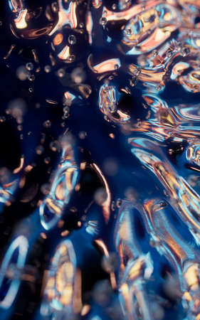 Abstract flowing liquid, 3d rendering. Computer digital drawing.