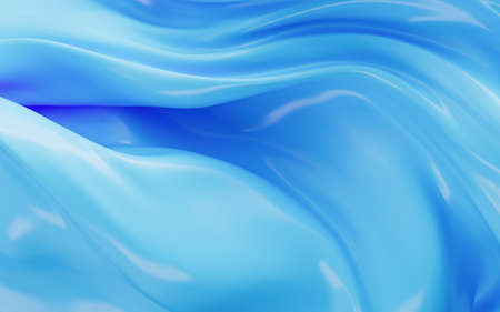 Clothes with a smooth surface, 3d rendering. Computer digital drawing.