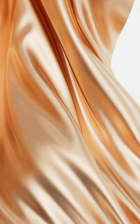 Flowing cloth, wave pattern, 3d rendering. Computer digital drawing.の写真素材