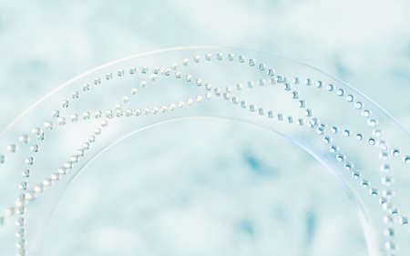 Biology molecules structure, 3d rendering. Computer digital drawing.