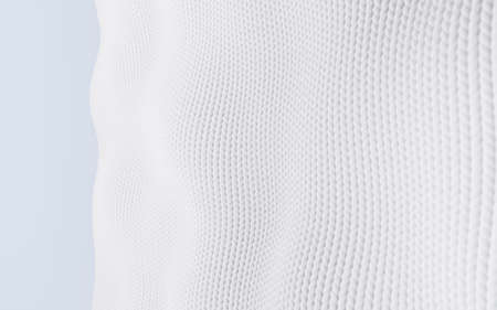 Cloth surface with fabric detail, 3d rendering. Computer digital drawing.