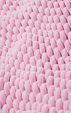 Wave cloth with microscopic detail, 3d rendering. Computer digital drawing.の写真素材