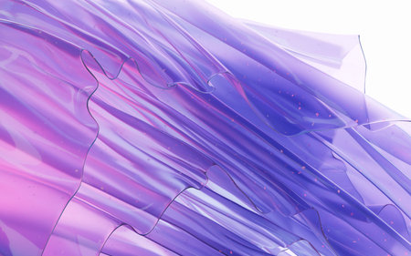 Gradient transparent cloth background, 3d rendering. Computer digital drawing.