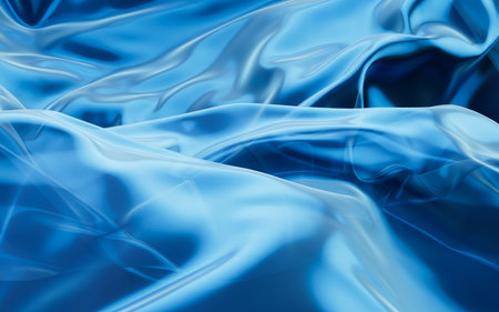 Smooth wave cloth background, 3d rendering. Digital drawing.の写真素材