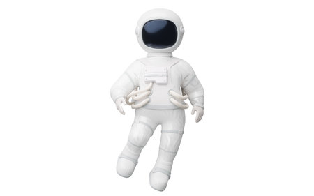 White space man, 3d character, 3d rendering. Digital drawing.の写真素材