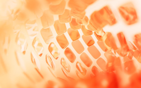 Abstract glass geometry background, 3d rendering. Digital drawing.