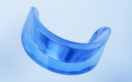 Abstract curve geometries background, 3d rendering. Digital drawing.の写真素材