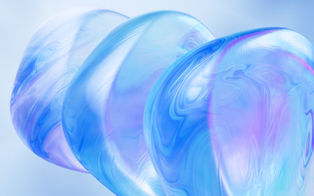 Abstract glass geometries background, 3d rendering. Digital drawing.