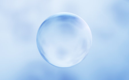 Abstract glass ball background, 3d rendering. Digital drawing.の写真素材