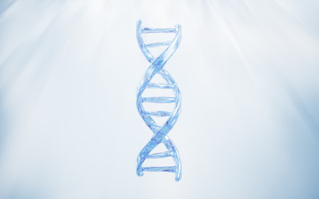 DNA with biological concept, 3d rendering. 3D illustration.の写真素材