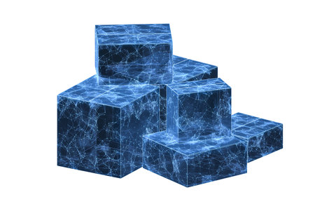 Recyclable boxes and logistics transportation, 3d rendering. 3D illustration.の写真素材