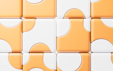 Abstract cartoon style cube, 3d rendering. 3D illustration.の写真素材