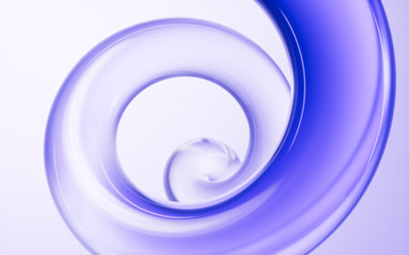 Transparent ring glass background, 3d rendering. 3D illustration.の写真素材