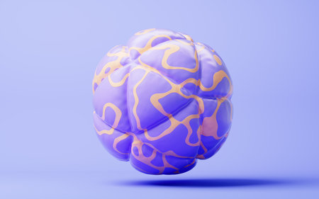 Inflatable soft balloon ball, 3d rendering. 3D illustration.の写真素材