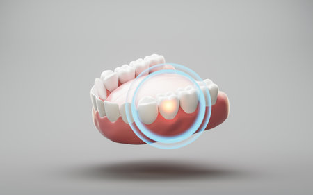 Oral health and dental tooth diseases, 3d rendering. 3D illustration.