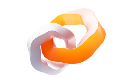 Abstract golden geometry, 3d rendering. 3D illustration.