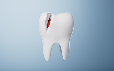 Oral hygiene and dental tooth health concept, 3d rendering. 3D illustration.の写真素材