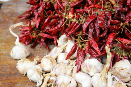 garlic and chilliの写真素材