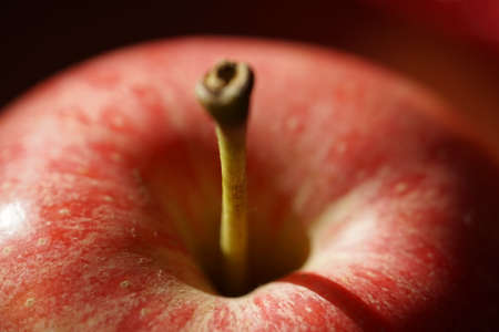 Ripe red apple close upの写真素材