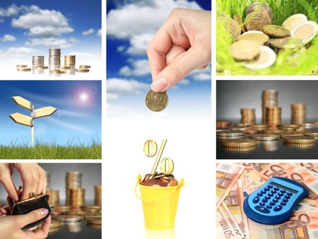 Business collage. の写真素材