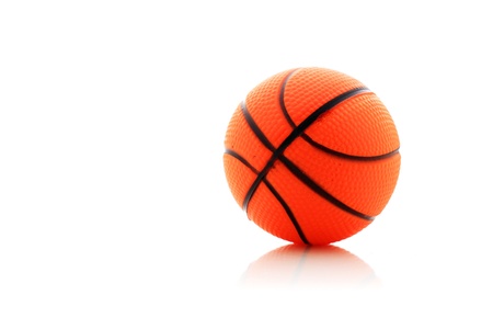 Basketball ball isolated over white background の写真素材