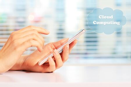 Cloud computing conceptの写真素材