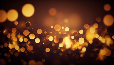 Gold bokeh awards glamour background. Generative AIの素材