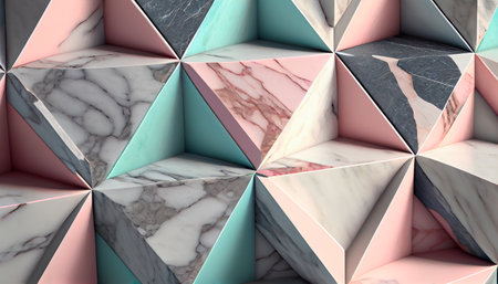 Marble structure pattern in pastel tones created. Generative AI technologyの素材