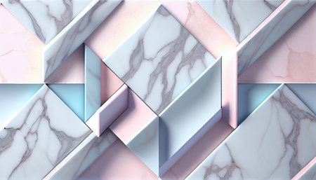 Marble structure pattern in pastel tones created. Generative AI technologyの素材