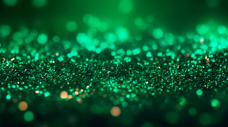 Abstract blur glitter green lights background. Generative AI illustratorの素材