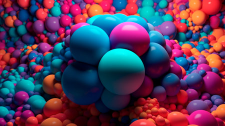 Abstract colorful background created. Generative AI illustratorの素材