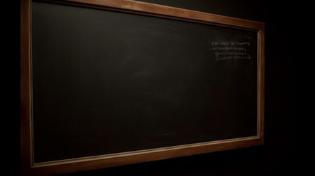 Black chalkboard. Generative AI illustratorの素材