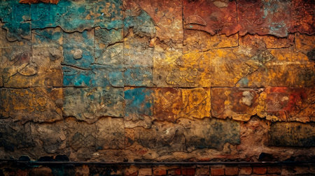 Medieval Grunge Background Texture - Medieval Grunge Backgrounds Series. Generative AI Illustrationの素材