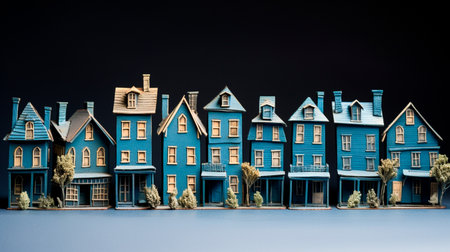 A whole area of toy housesの素材