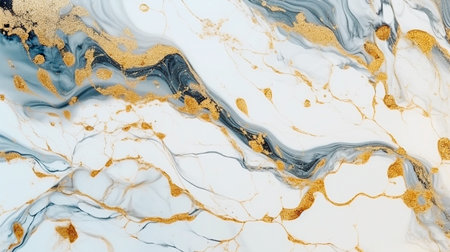 Natural White and Gold marble texture for skin tile wallpaper luxurious background. Creative Stone ceramic art wall interiors design. Generative AI illustratorの素材