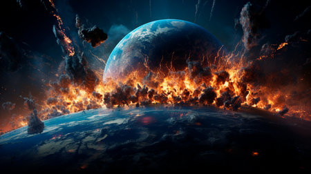 Destruction of planet earthの素材