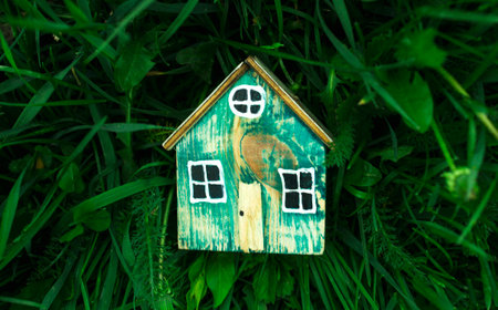 little house on the grass