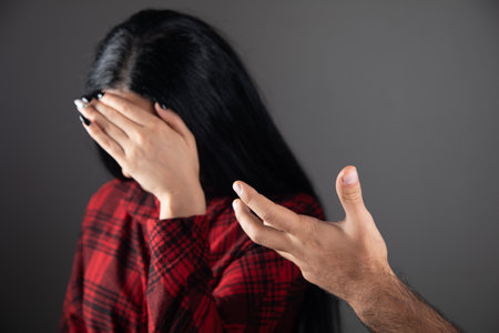 domestic violence. husband yells at wife