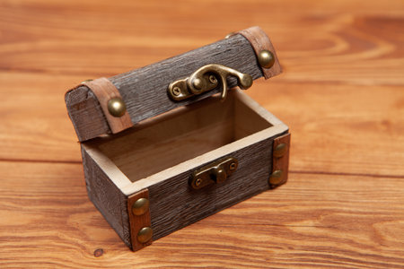 small old chest on the table