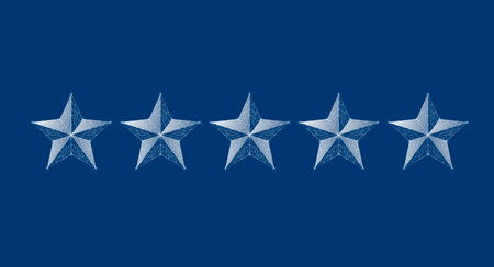 Star rating concept. Stars from the web