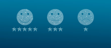 Smiley icons and quality stars from the web