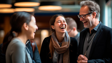 group of cheerful friends having a drink in a barの素材