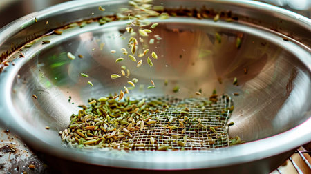 close up of a green teaの素材