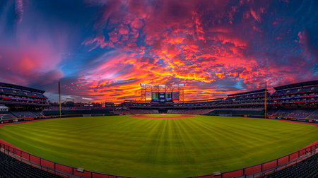 the baseball field in san francisco, usa.の素材