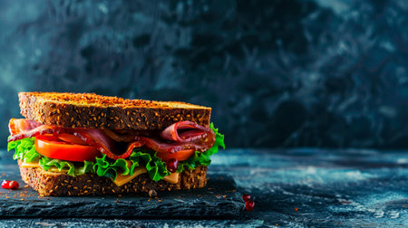 lettuce on a stone backgroundの素材