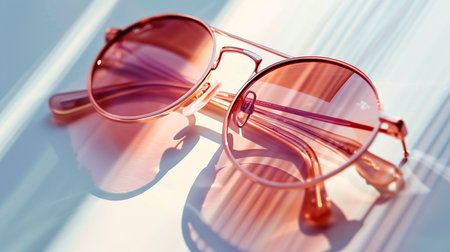 sunglasses isolated on a white backgroundの素材