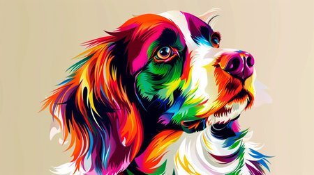 dog in the colorsの素材